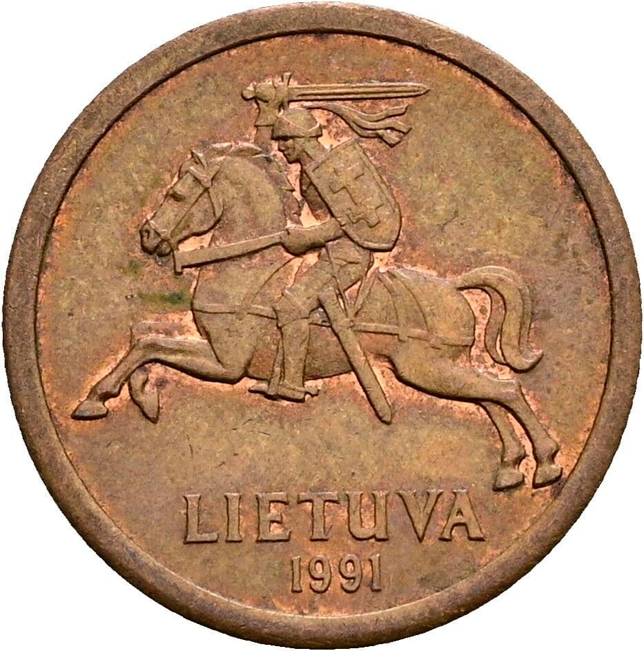 10 Centu 1991 – Rückseite