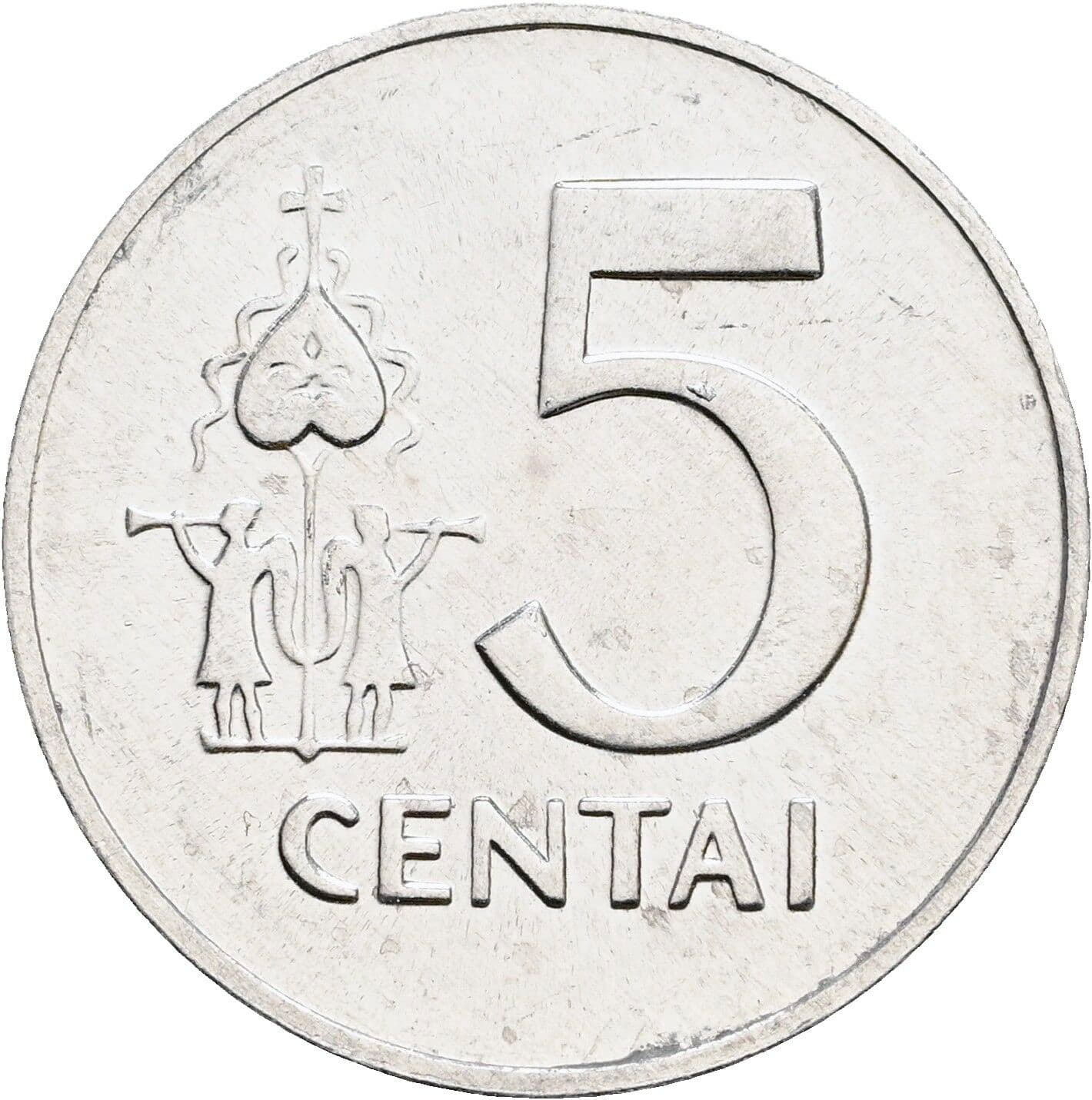 5 Centai 1991 – Vorderseite