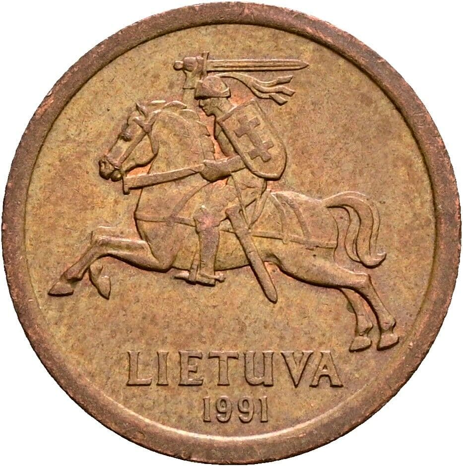 10 Centu 1991 – Rückseite