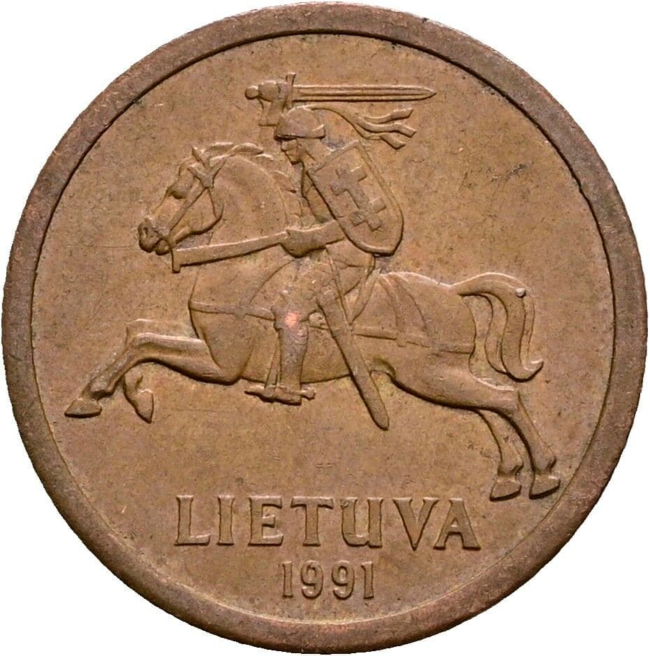 10 Centu 1991 – Rückseite