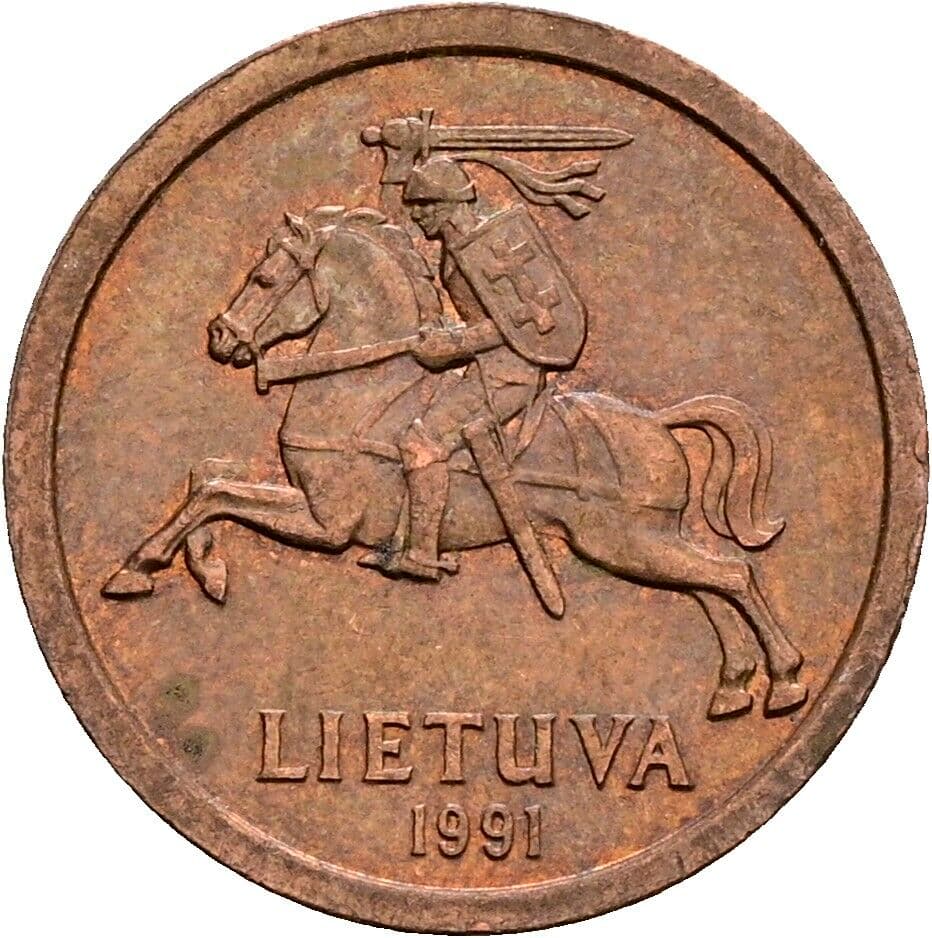 10 Centu 1991 – Rückseite