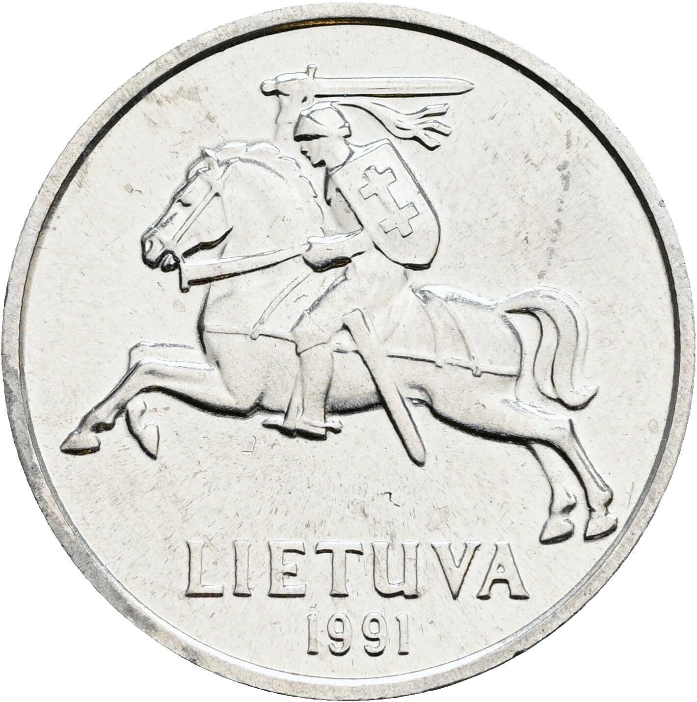 5 Centai 1991 – Rückseite