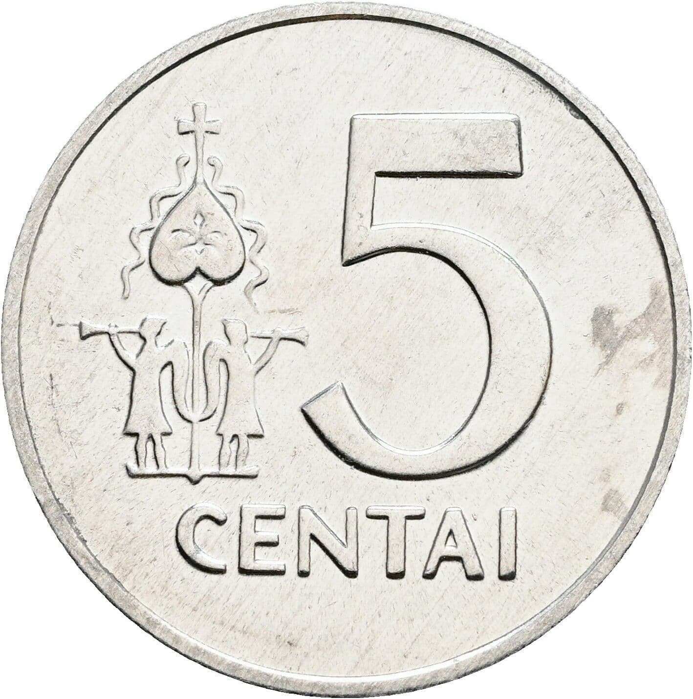 5 Centai 1991 – Vorderseite