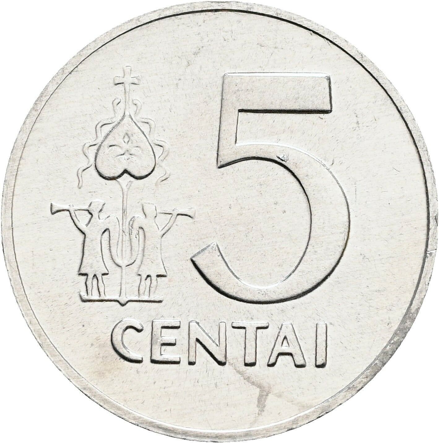 5 Centai 1991 – Vorderseite