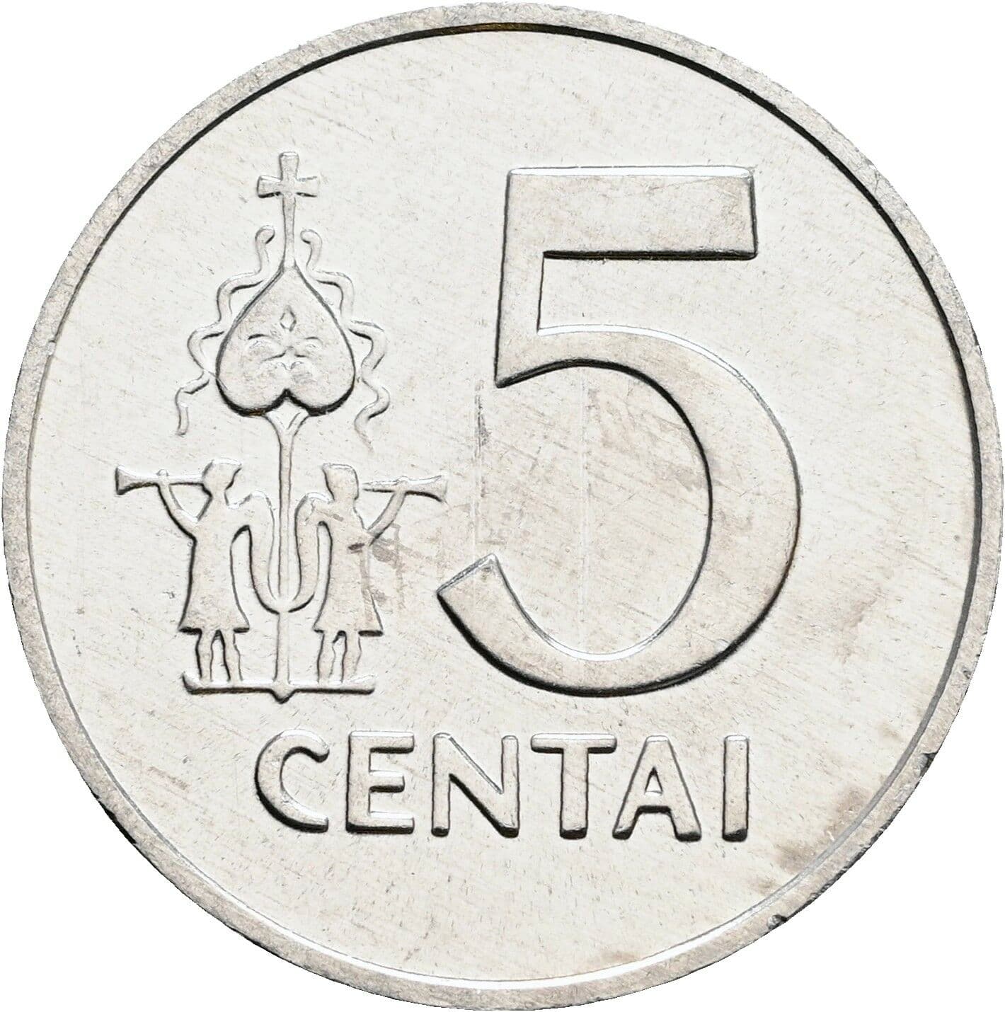 5 Centai 1991 – Vorderseite