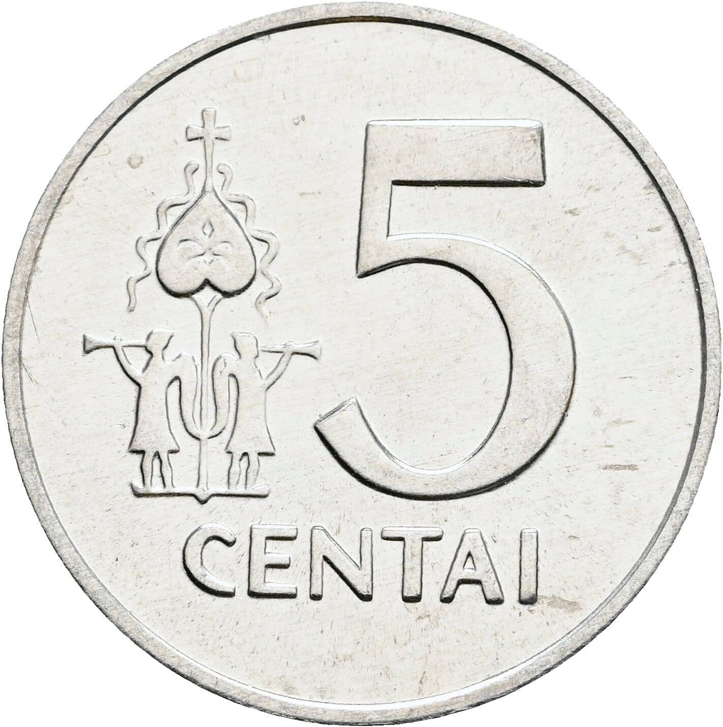 5 Centai 1991 – Vorderseite
