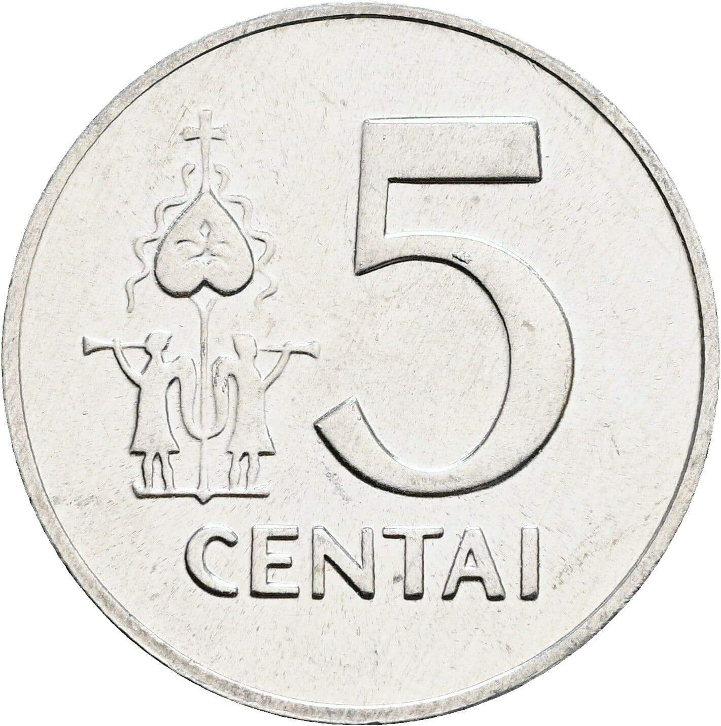 5 Centai 1991 – Vorderseite