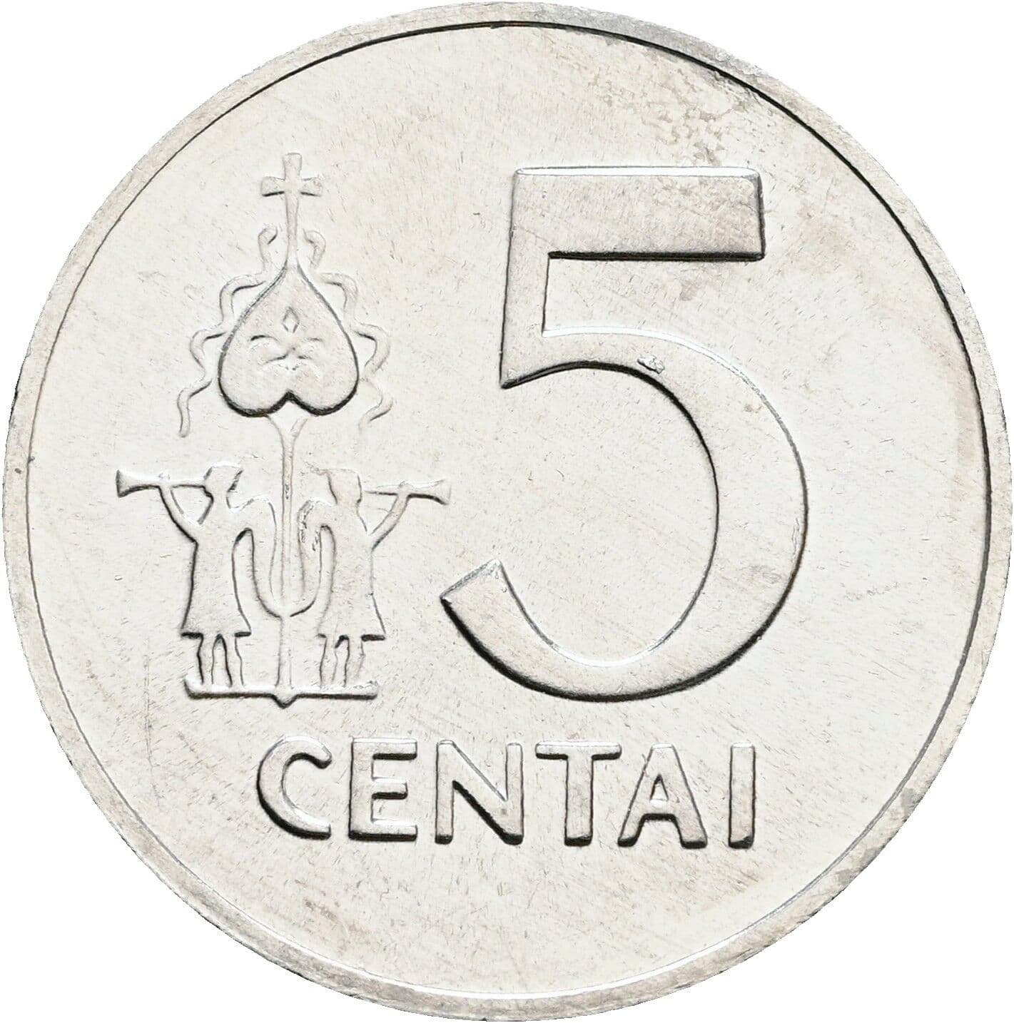 5 Centai 1991 – Vorderseite
