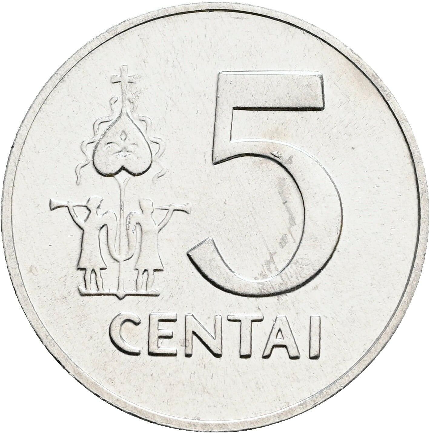 5 Centai 1991 – Vorderseite