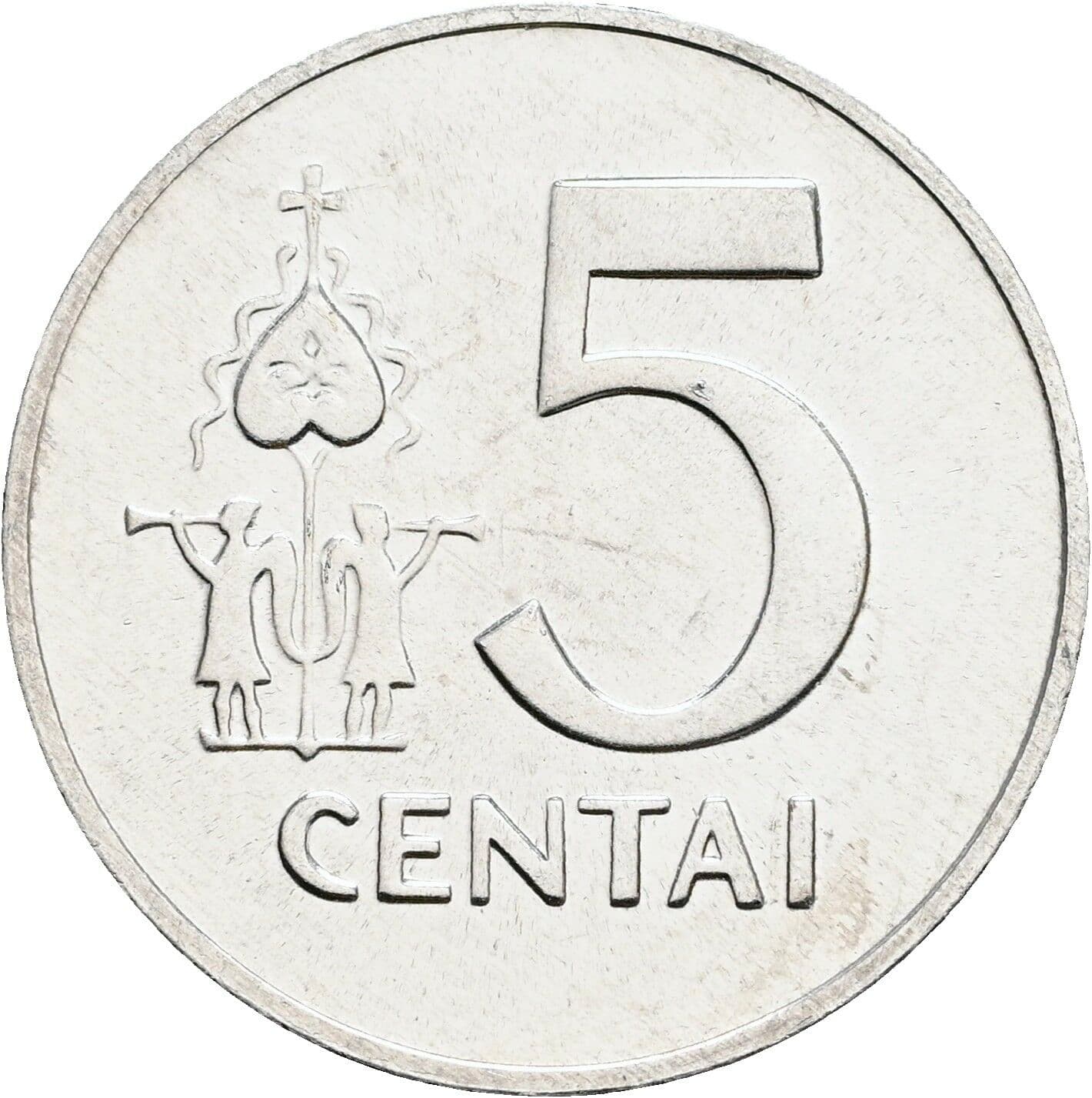 5 Centai 1991 – Vorderseite