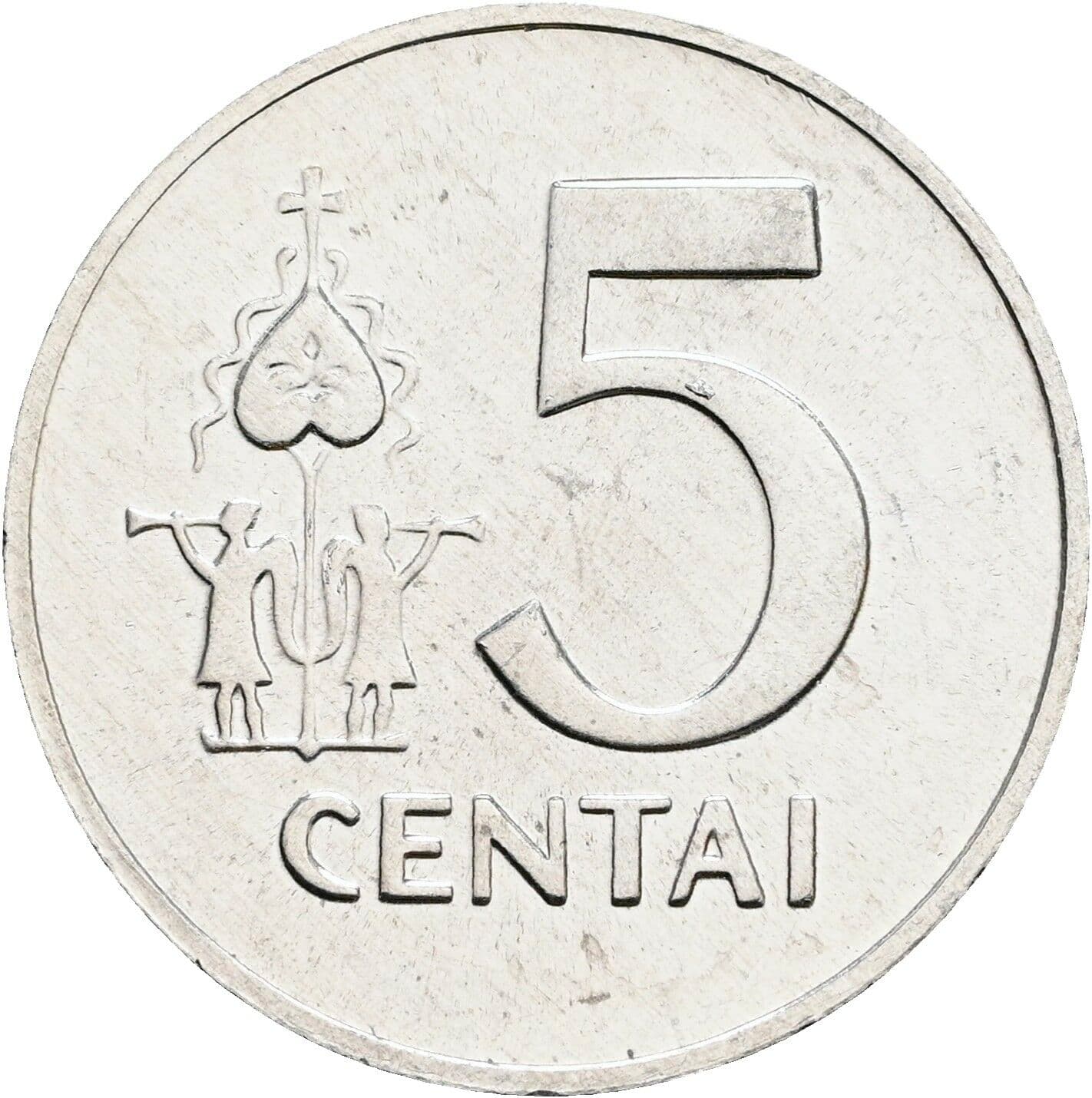 5 Centai 1991 – Vorderseite