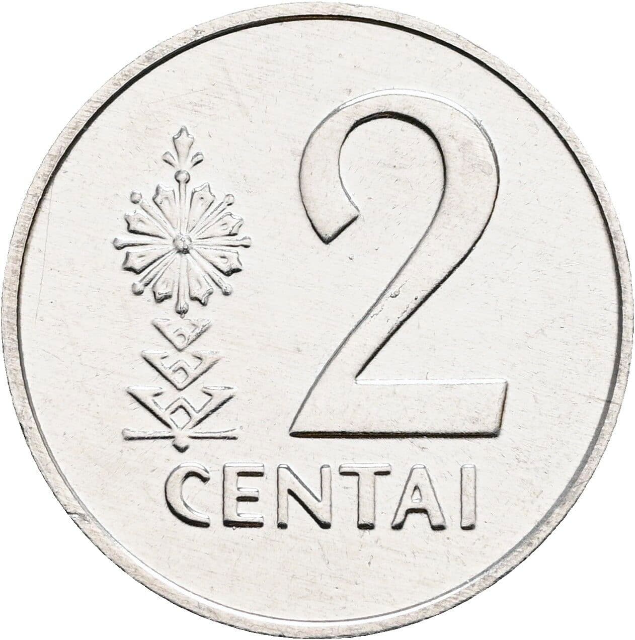 2 Centai 1991 – Vorderseite