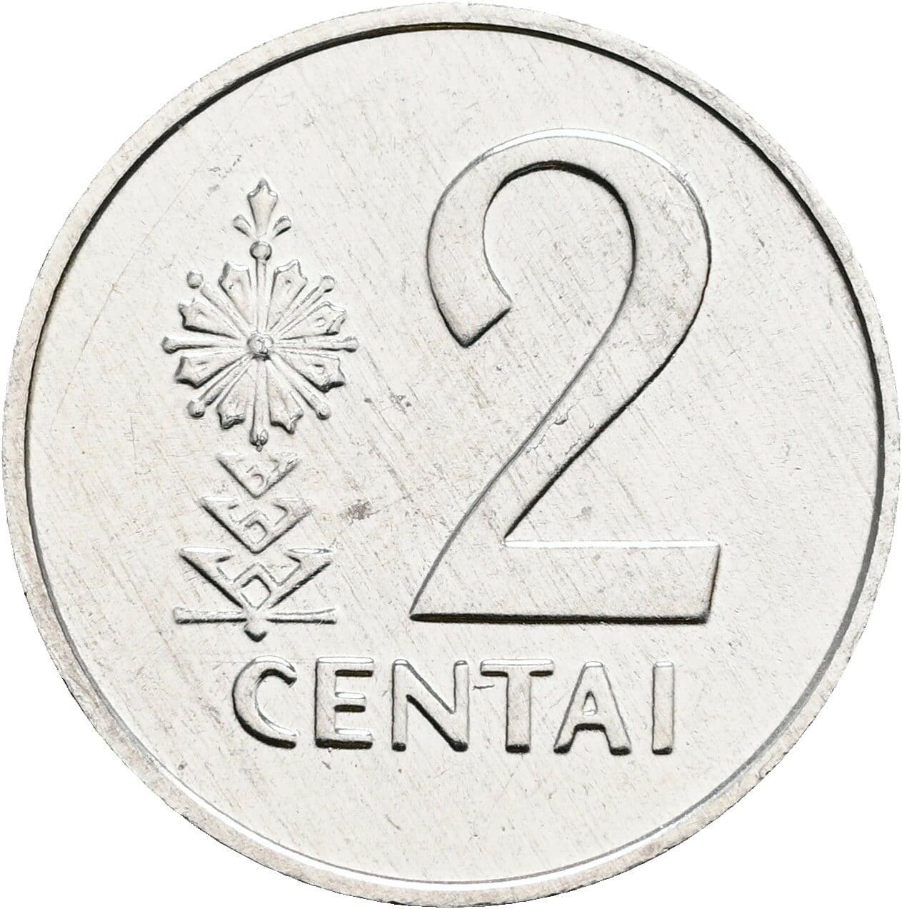 2 Centai 1991 – Vorderseite