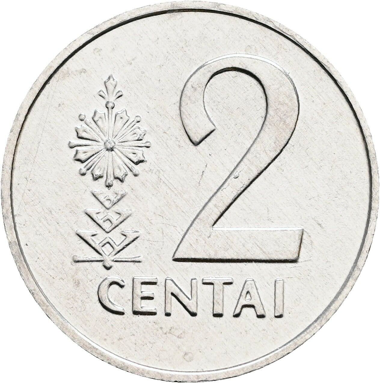 2 Centai 1991 – Vorderseite