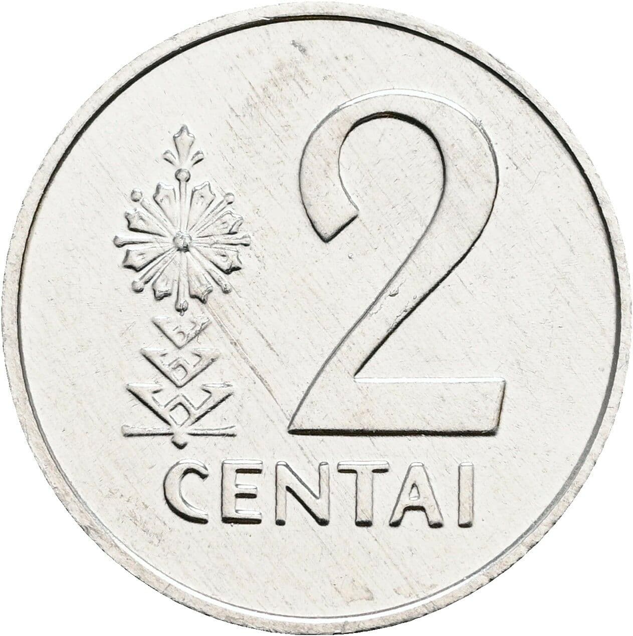 2 Centai 1991 – Vorderseite