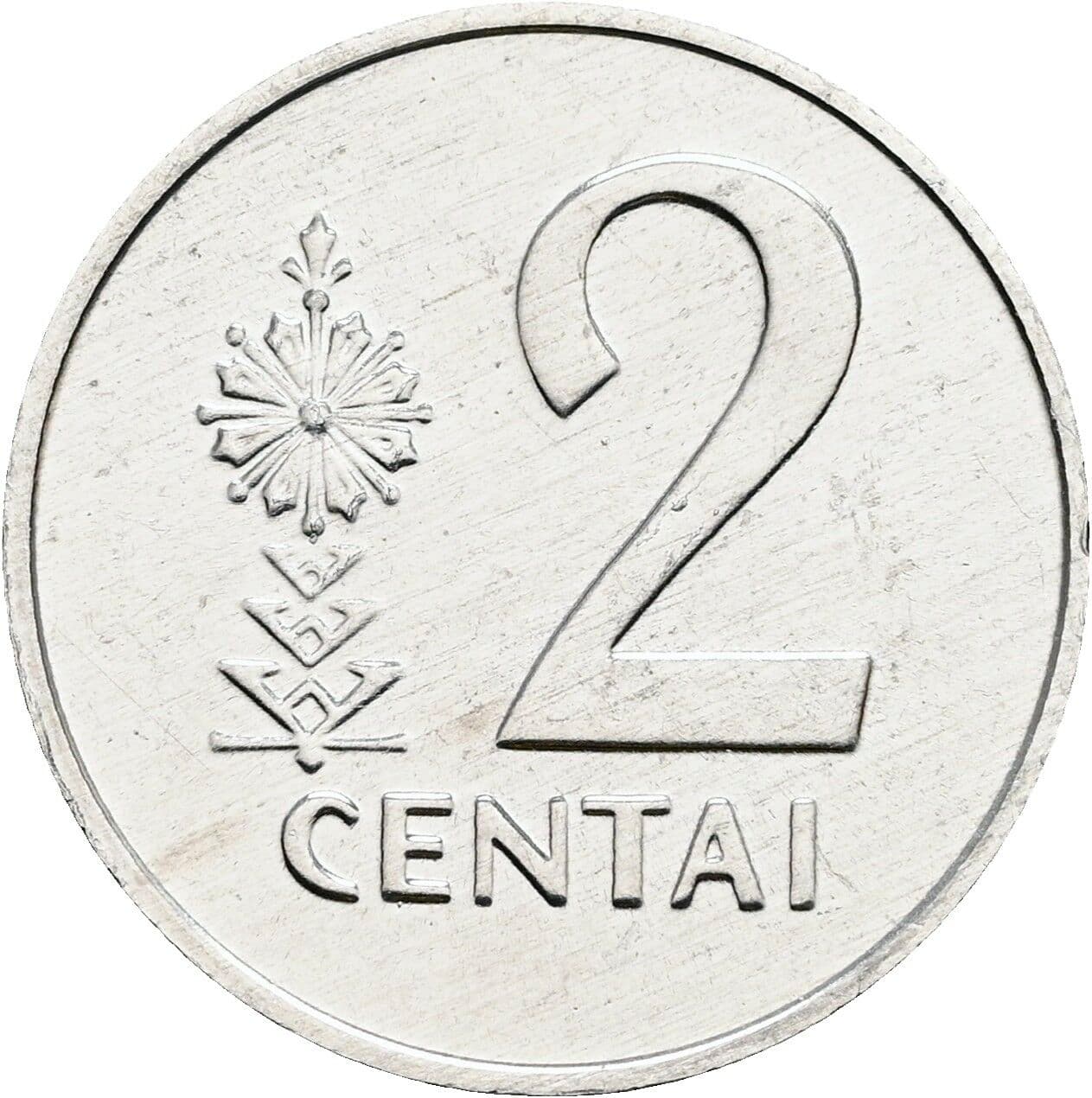 2 Centai 1991 – Vorderseite