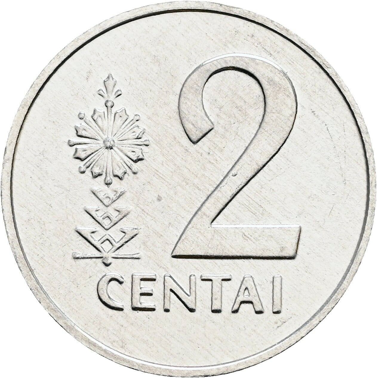 2 Centai 1991 – Vorderseite