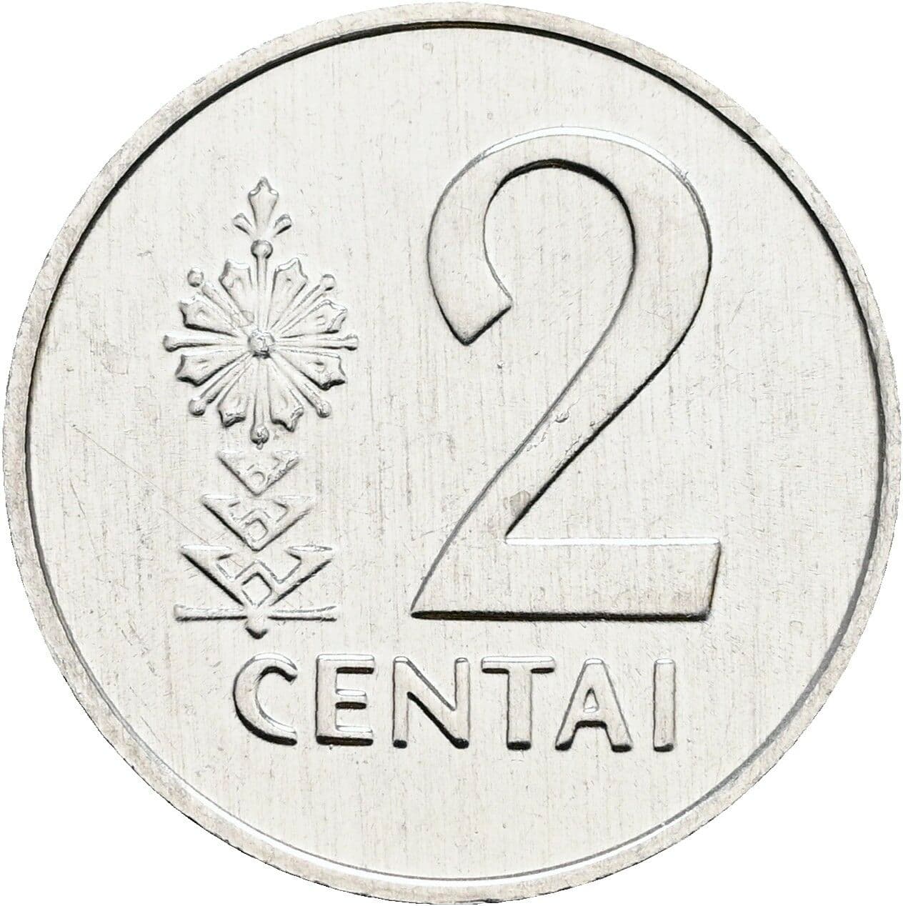2 Centai 1991 – Vorderseite