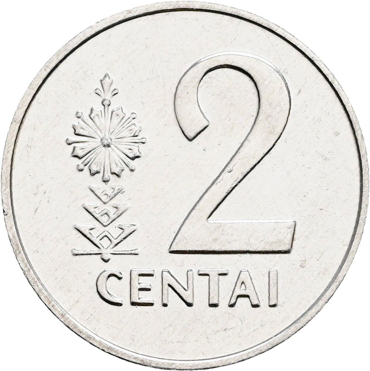2 Centai 1991 – Vorderseite