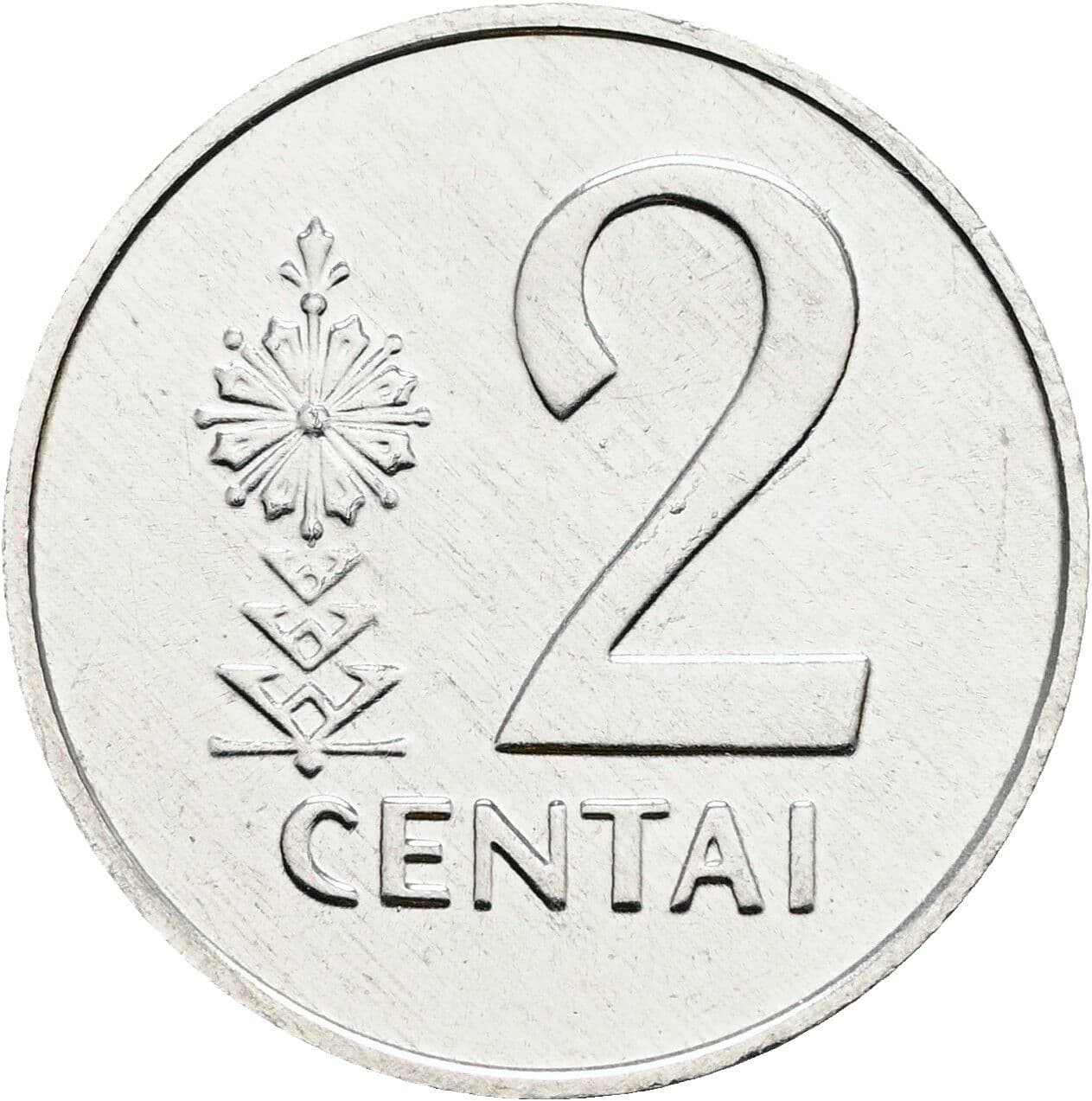 2 Centai 1991 – Vorderseite