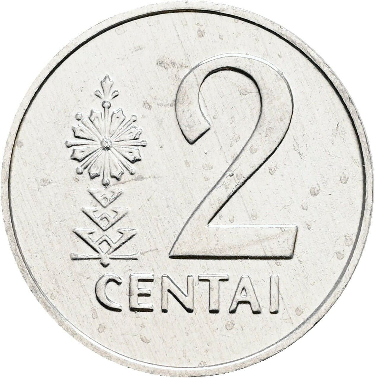 2 Centai 1991 – Vorderseite
