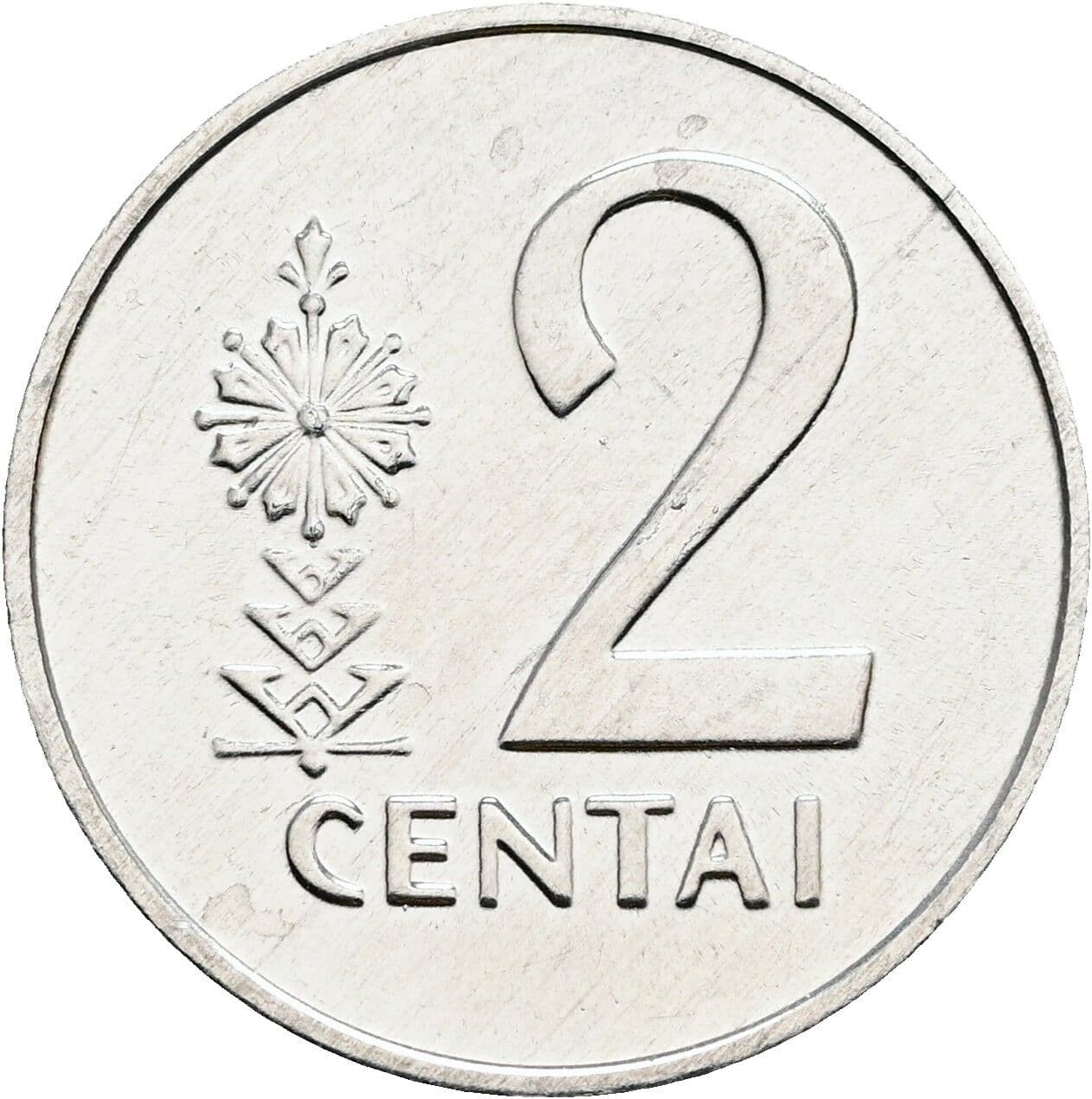 2 Centai 1991 – Vorderseite