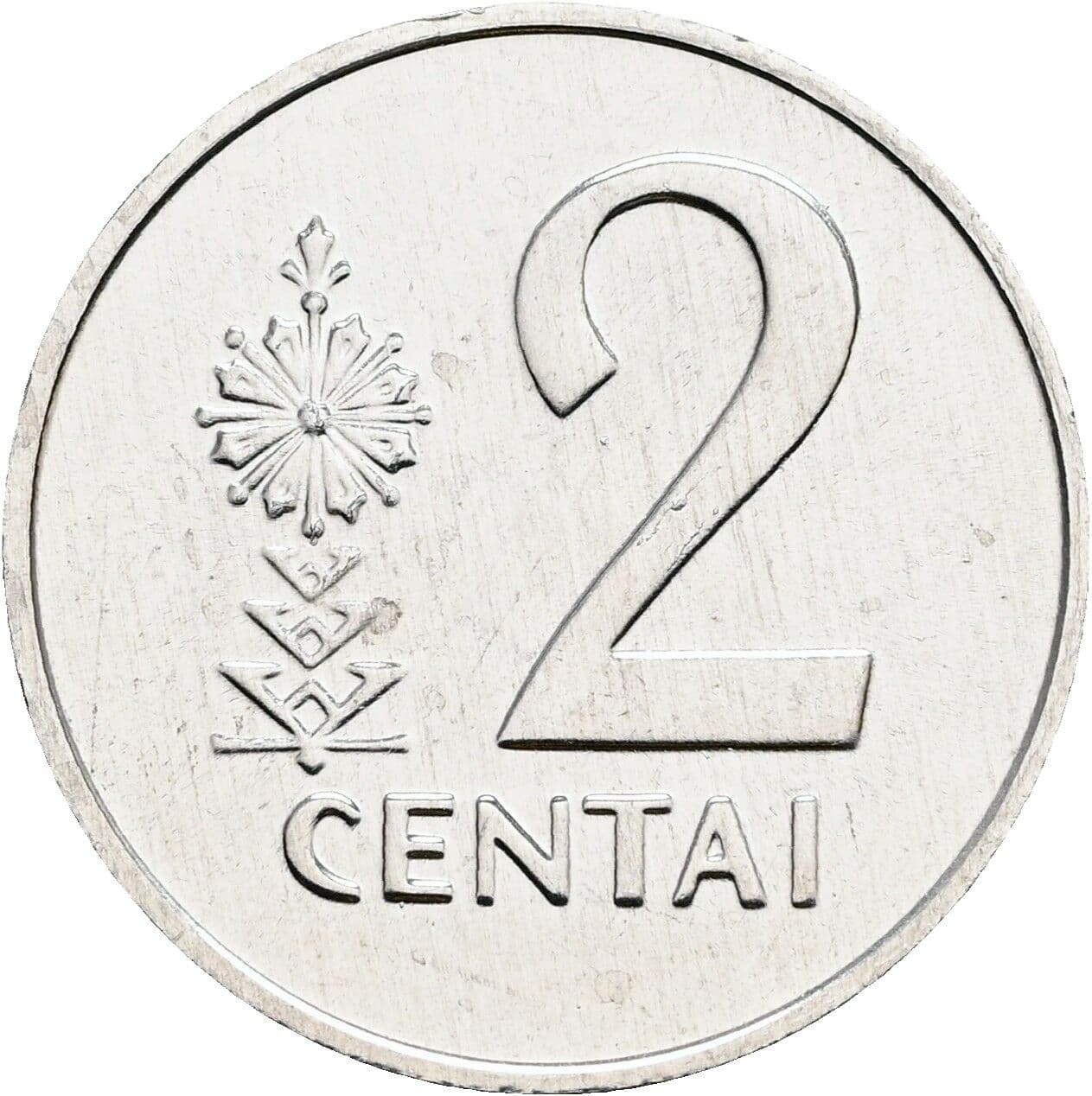 2 Centai 1991 – Vorderseite