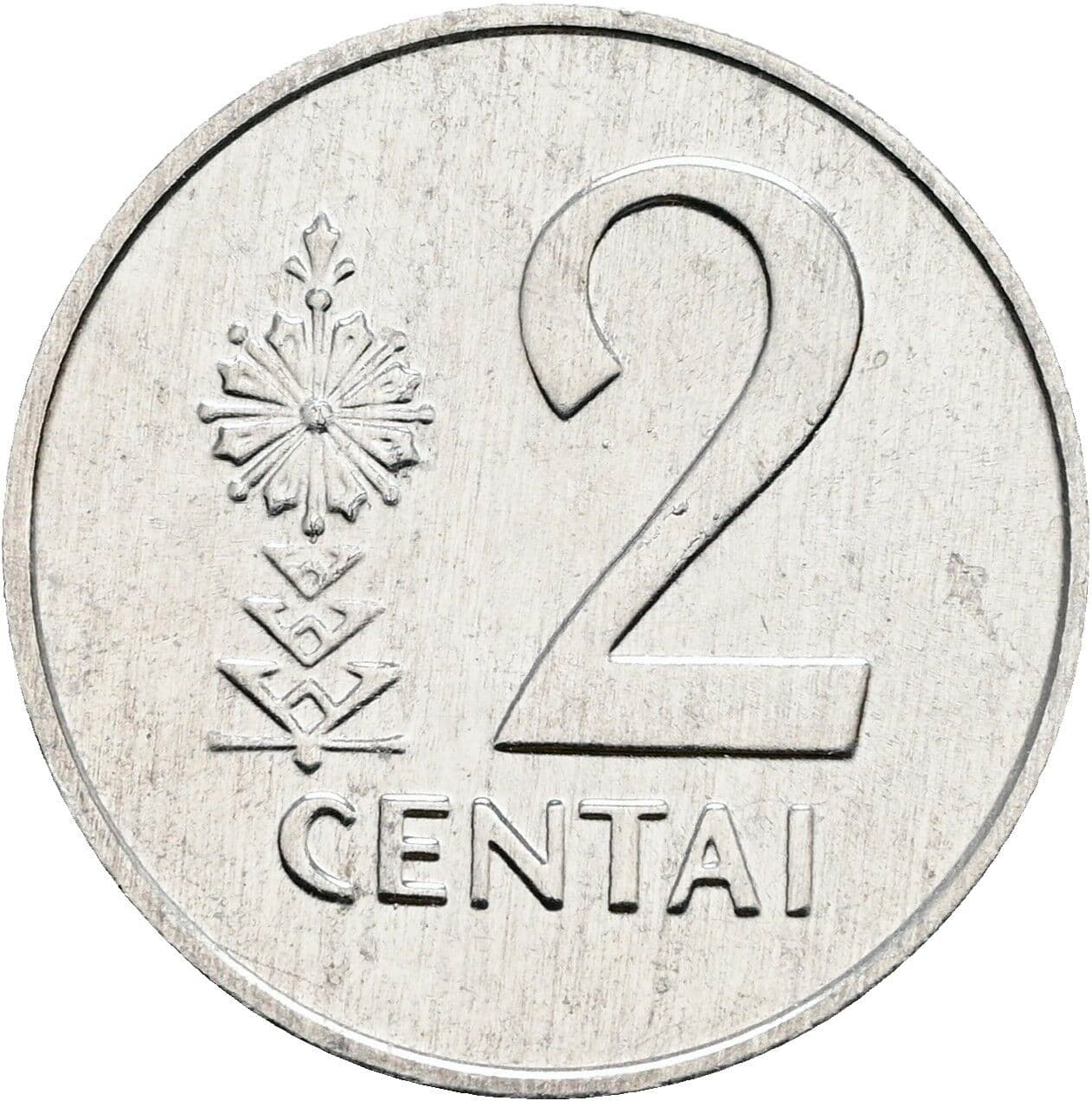 2 Centai 1991 – Vorderseite