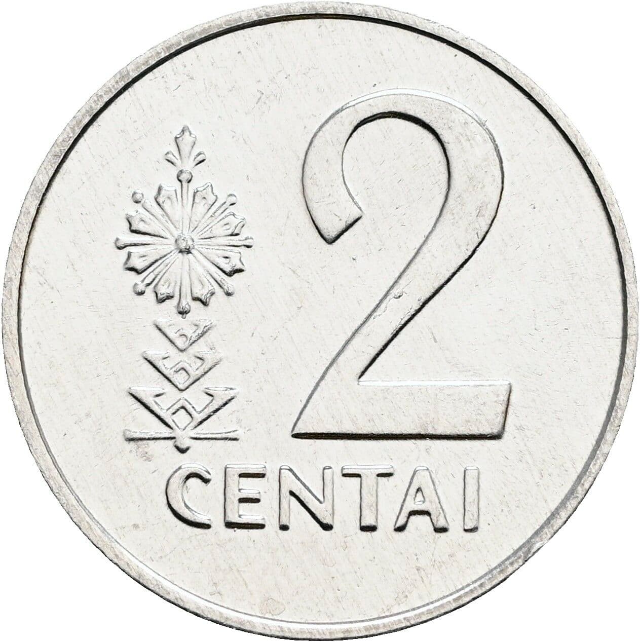 2 Centai 1991 – Vorderseite