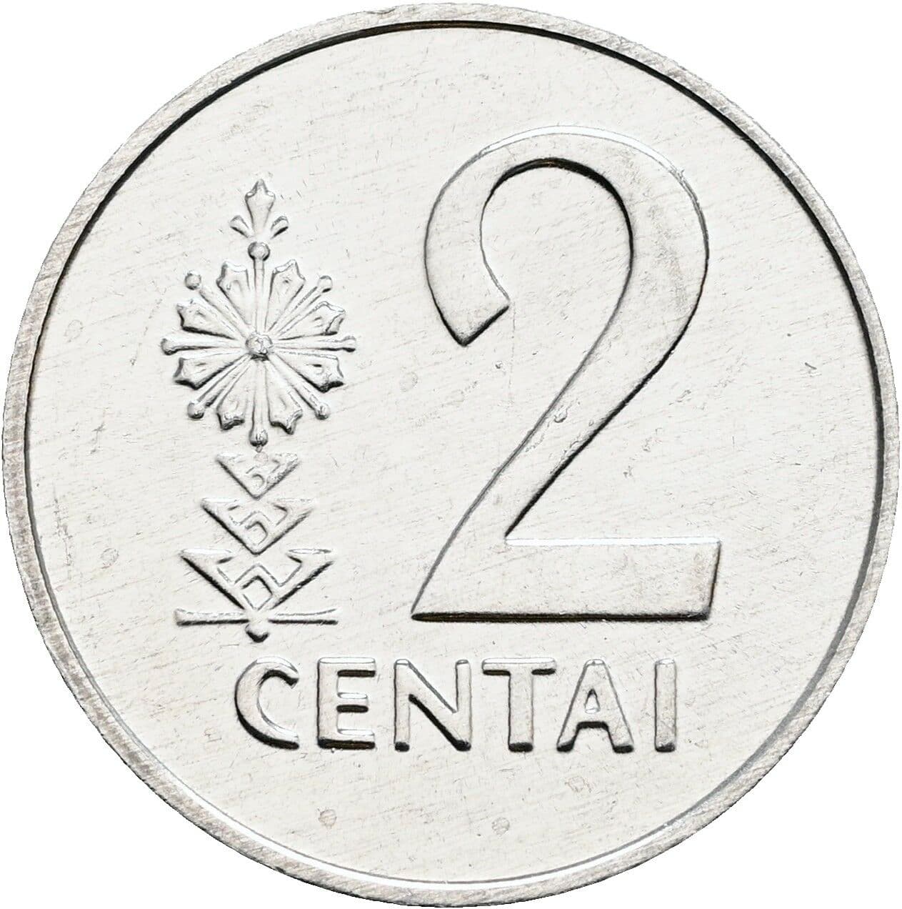2 Centai 1991 – Vorderseite