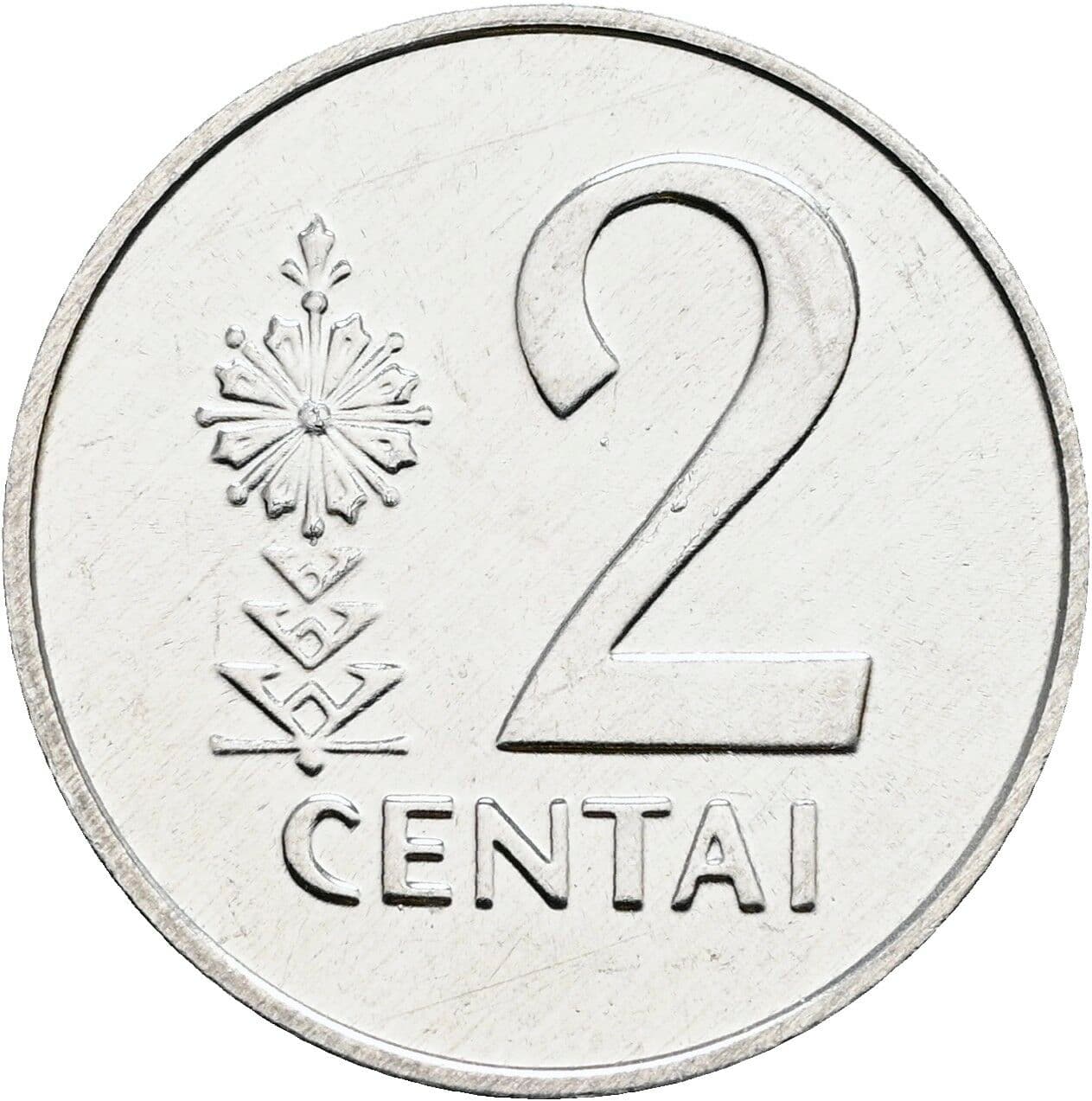 2 Centai 1991 – Vorderseite