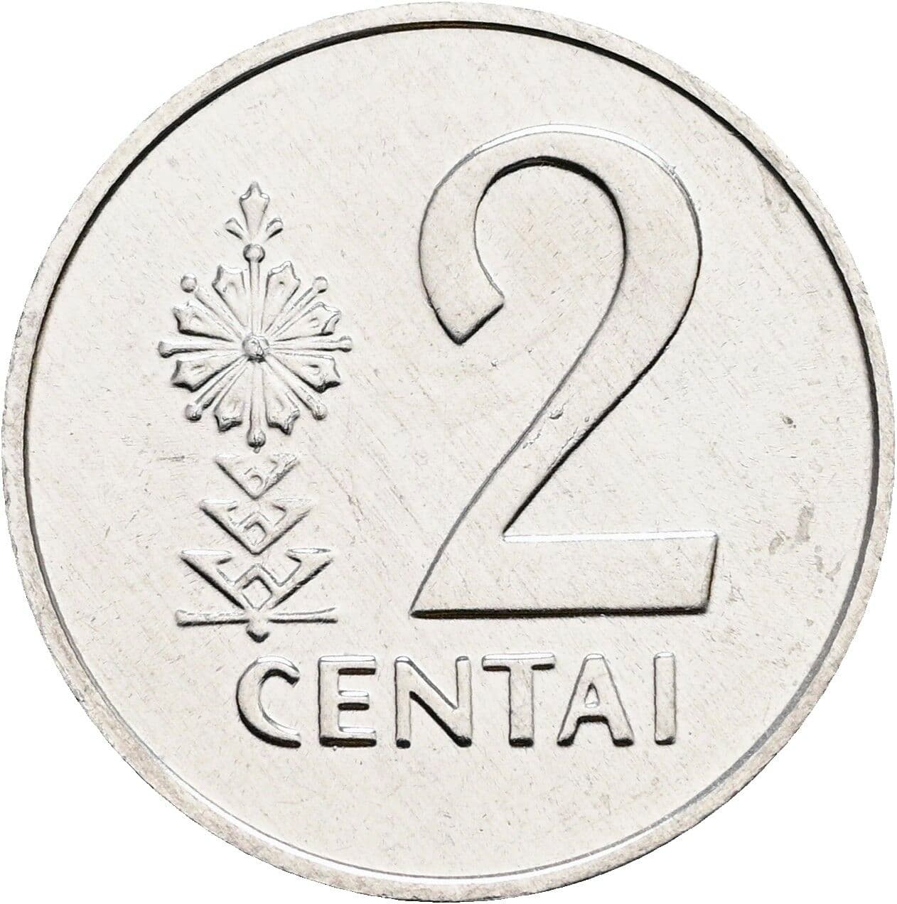 2 Centai 1991 – Vorderseite