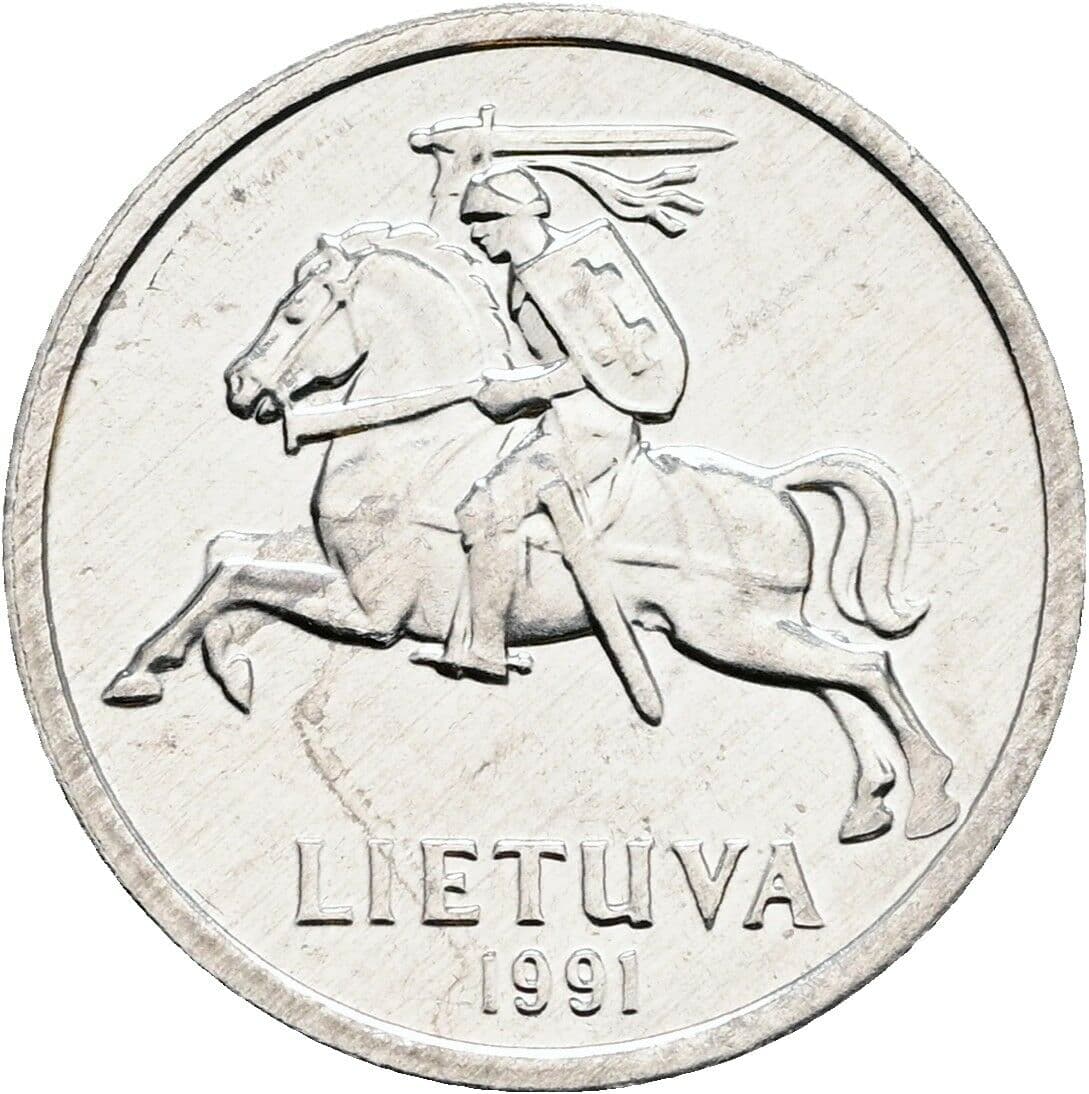 1 Centas 1991 – Rückseite