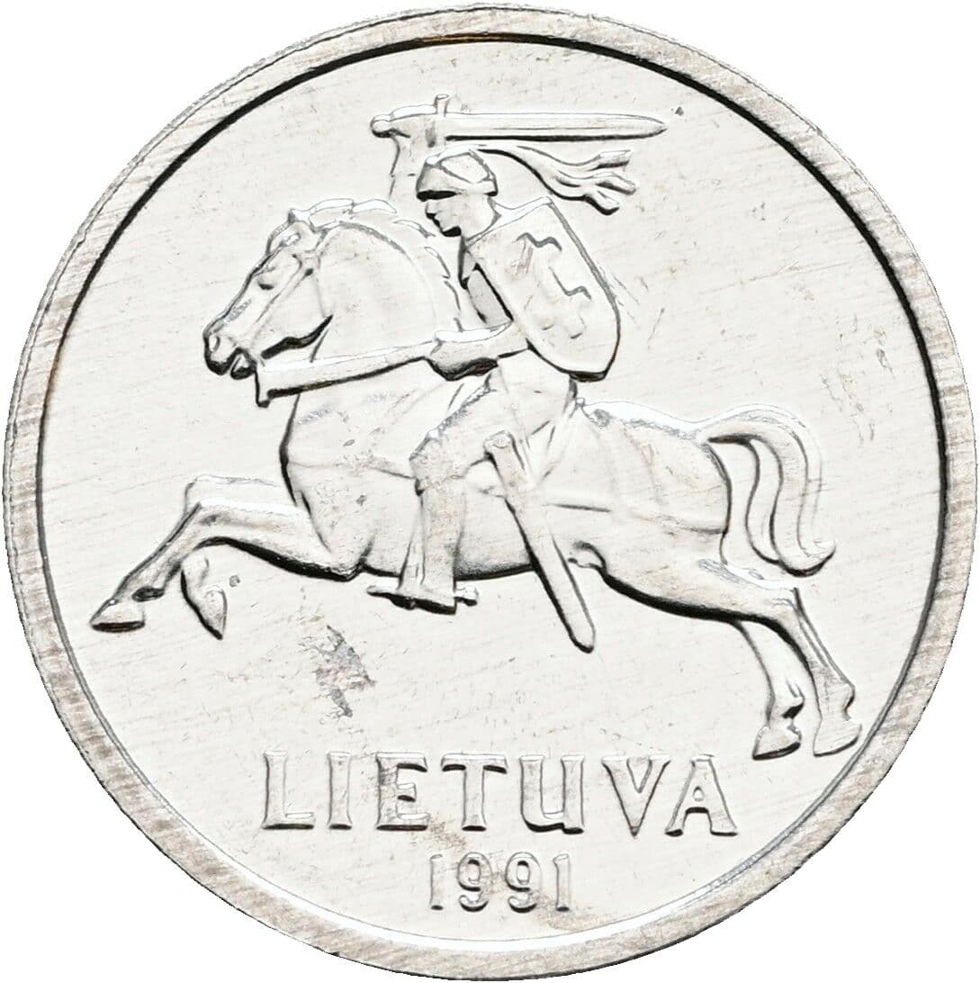 1 Centas 1991 – Rückseite