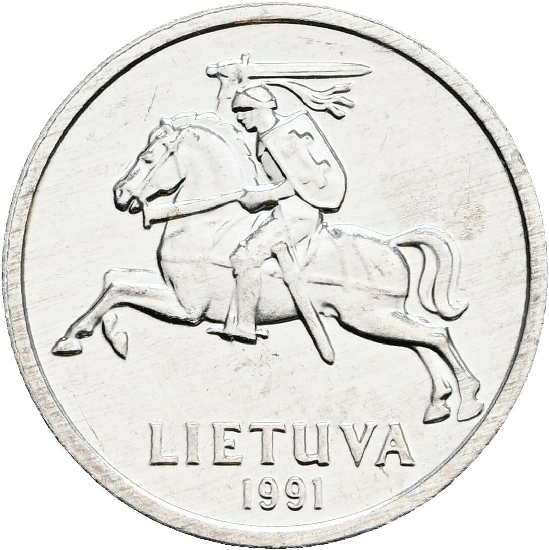 1 Centas 1991 – Rückseite