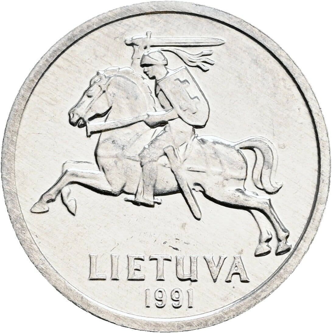 1 Centas 1991 – Rückseite