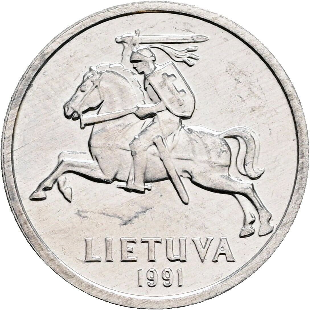 1 Centas 1991 – Rückseite