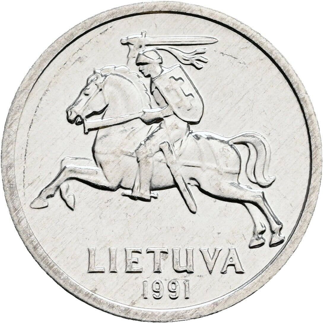 1 Centas 1991 – Rückseite