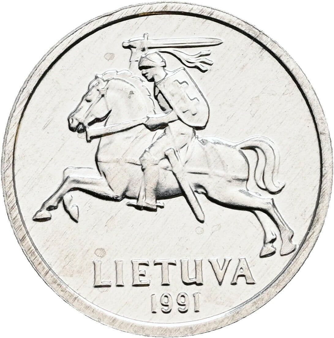 1 Centas 1991 – Rückseite