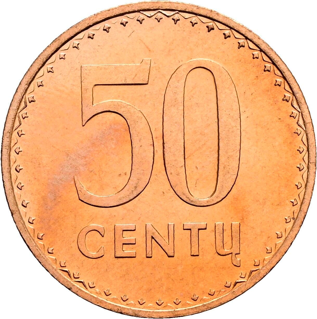 50 Centu 1991 – Vorderseite