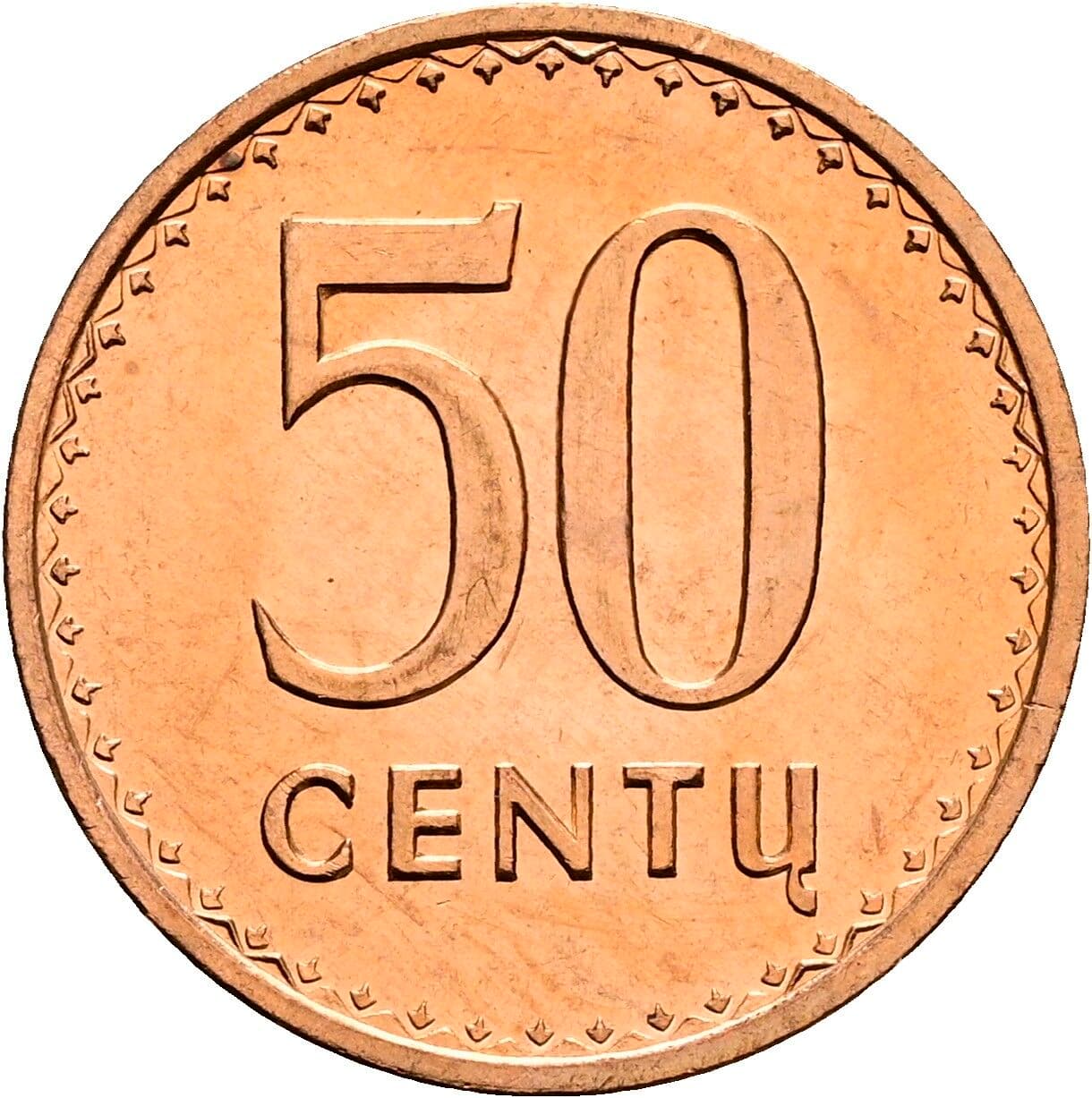 50 Centu 1991 – Vorderseite