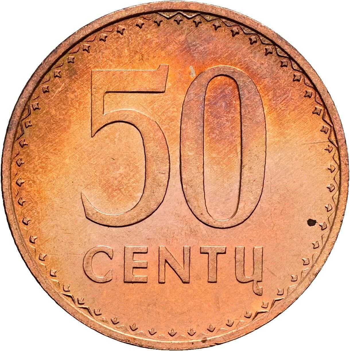 50 Centu 1991 – Vorderseite