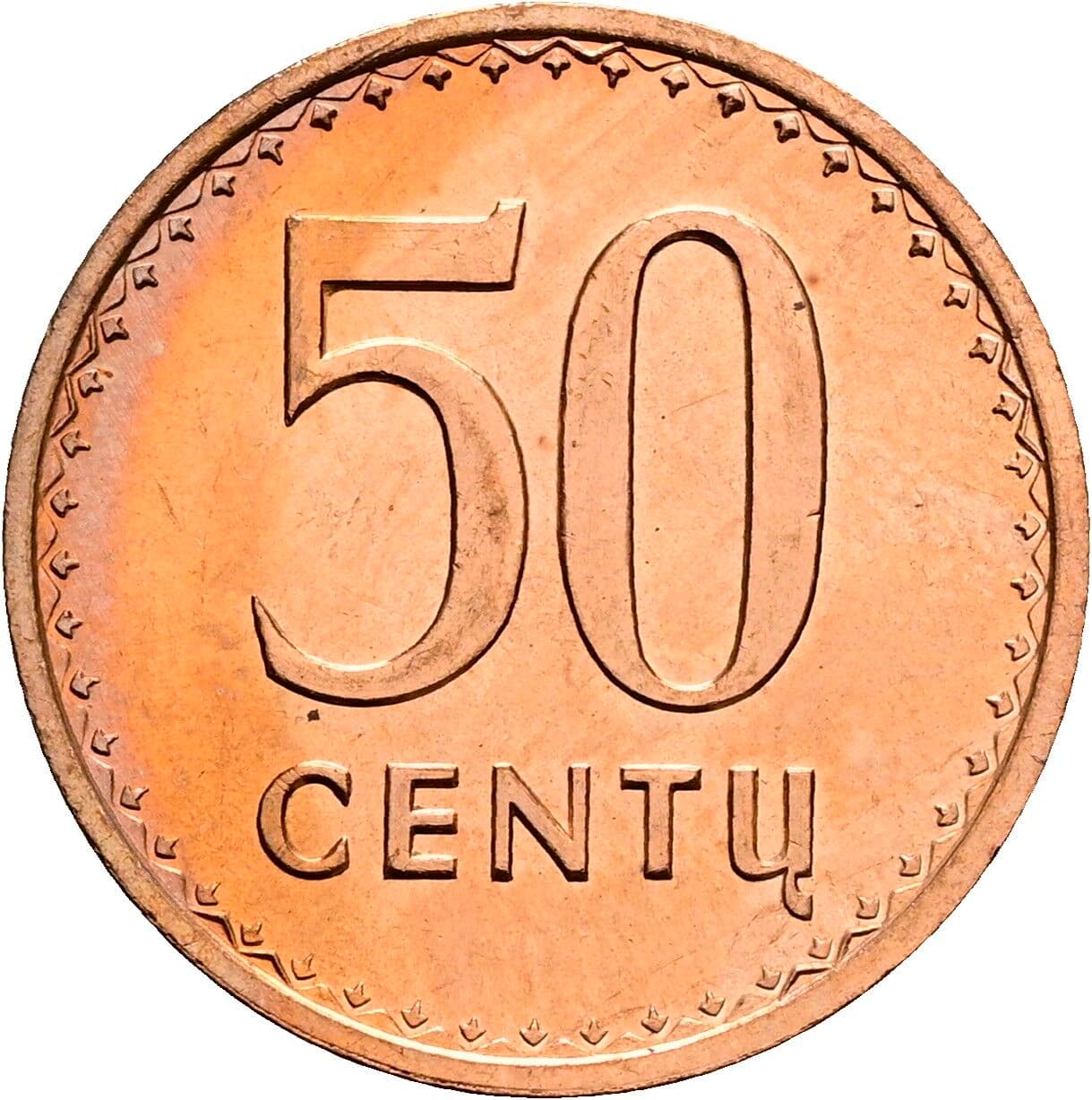 50 Centu 1991 – Vorderseite