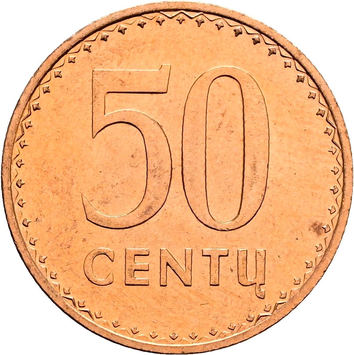 50 Centu 1991 – Vorderseite