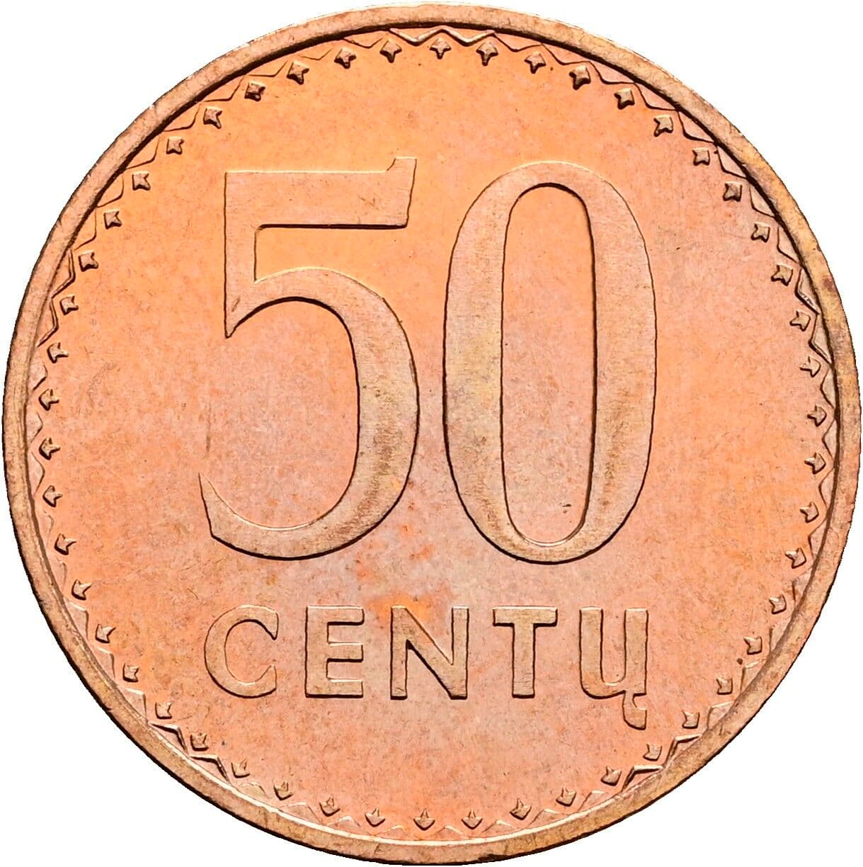 50 Centu 1991 – Vorderseite