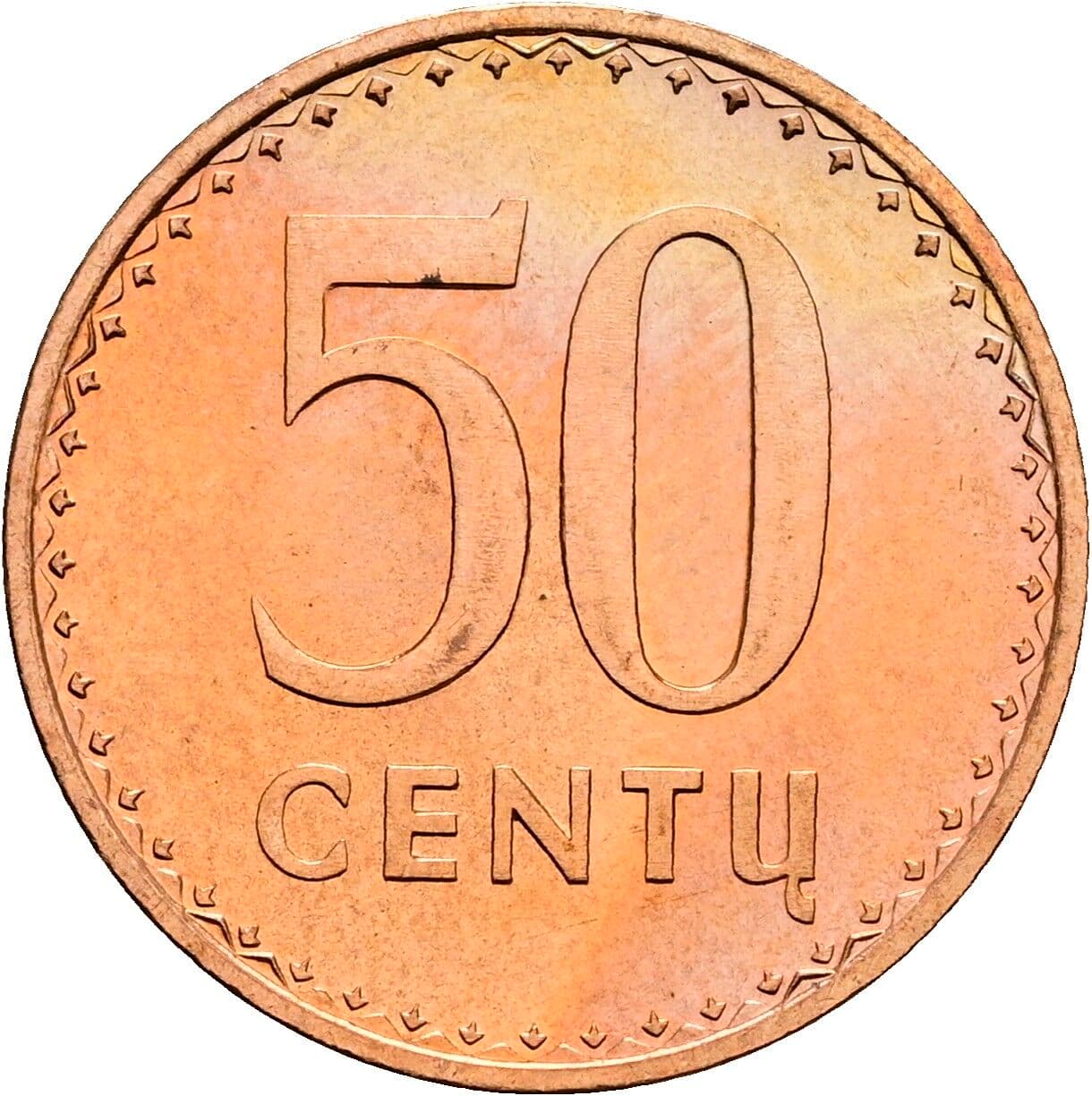 50 Centu 1991 – Vorderseite