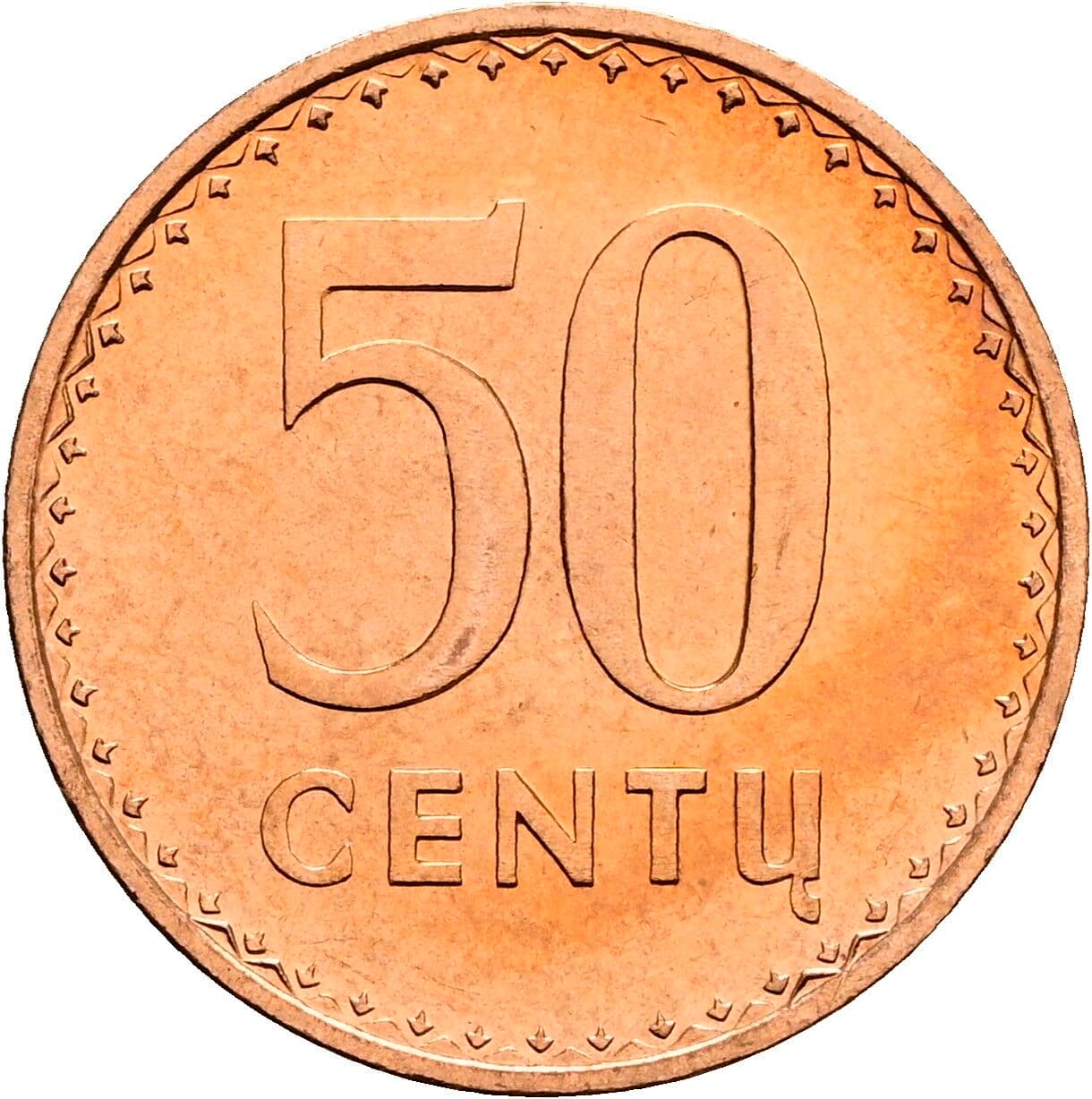 50 Centu 1991 – Vorderseite