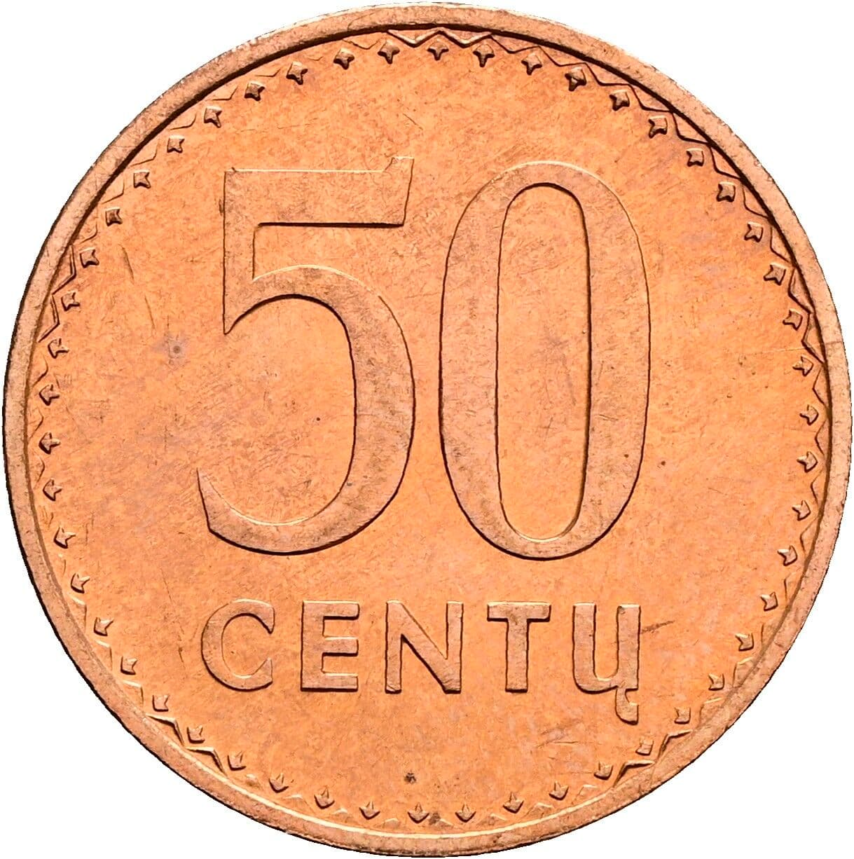 50 Centu 1991 – Vorderseite