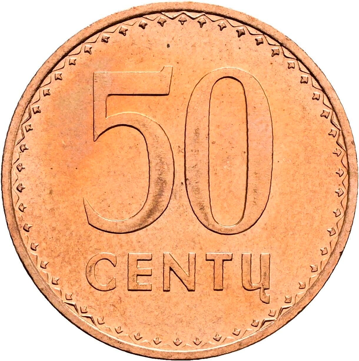 50 Centu 1991 – Vorderseite