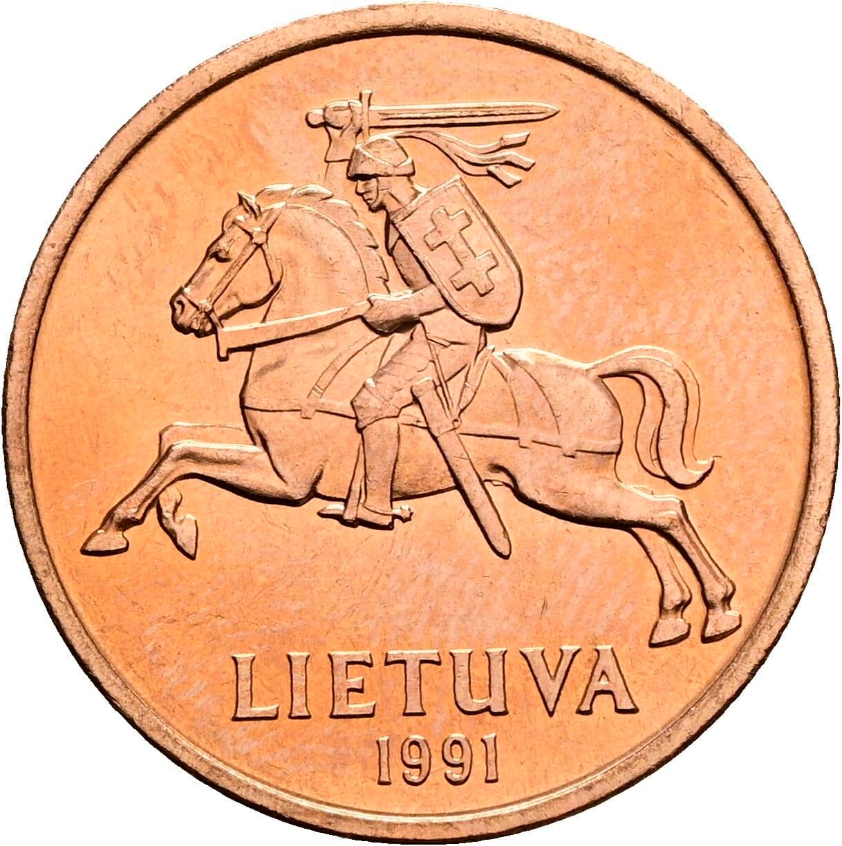 50 Centu 1991 – Rückseite